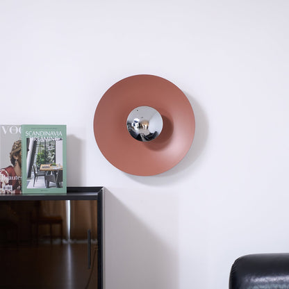 Wandlamp Minimalistisch Rond met Geïntegreerde LED en Spiegelbol ##POS:33##