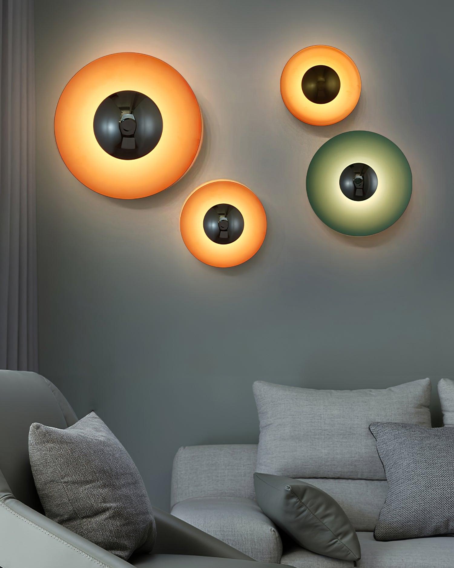 Wandlamp Minimalistisch Rond met Geïntegreerde LED en Spiegelbol ##POS:35##