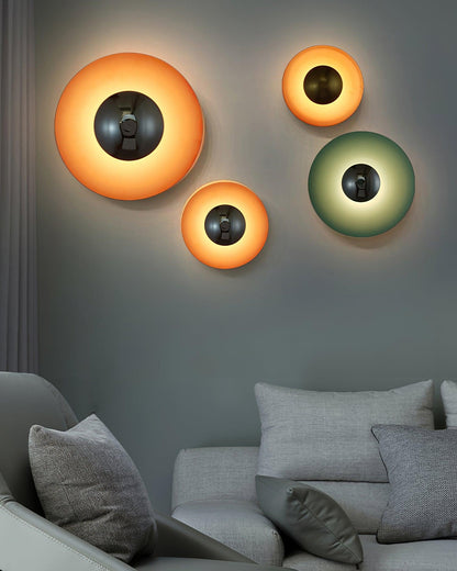 Wandlamp Minimalistisch Rond met Geïntegreerde LED en Spiegelbol ##POS:35##