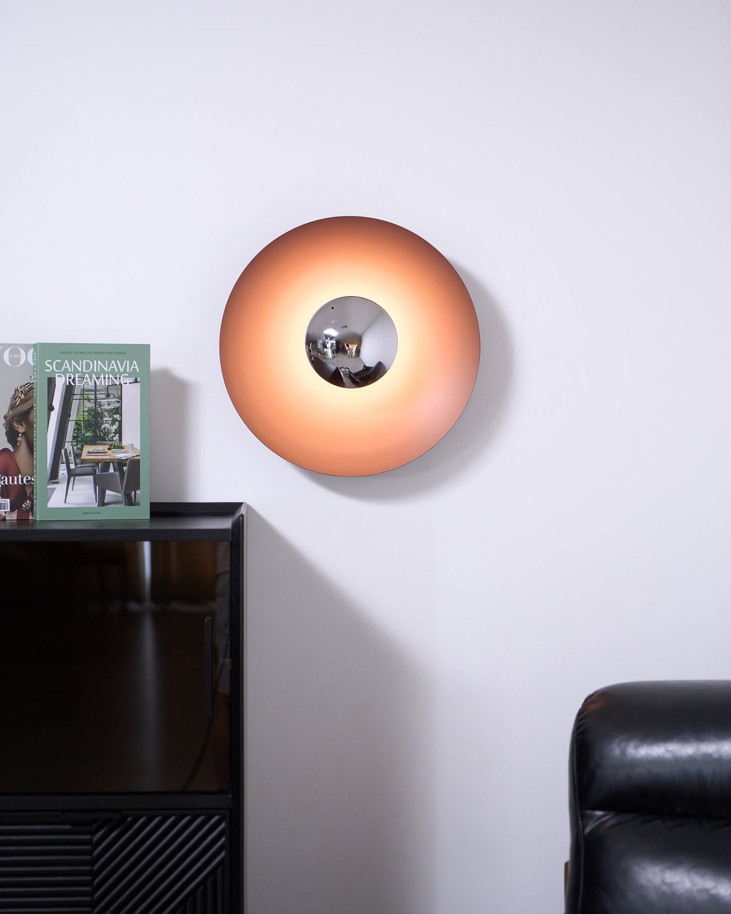 Wandlamp Minimalistisch Rond met Geïntegreerde LED en Spiegelbol ##POS:39##