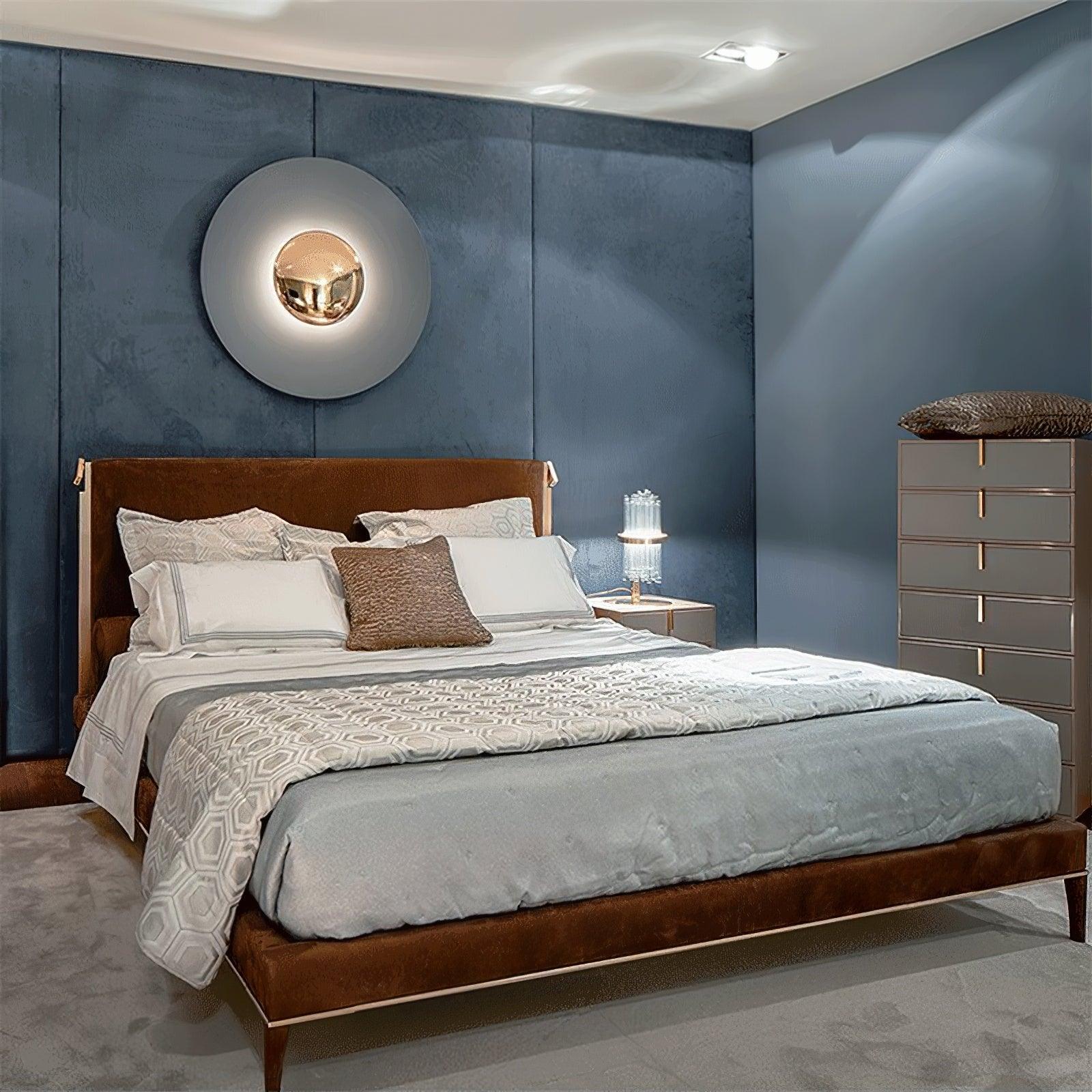 Wandlamp Minimalistisch Rond met Geïntegreerde LED en Spiegelbol ##POS:4##