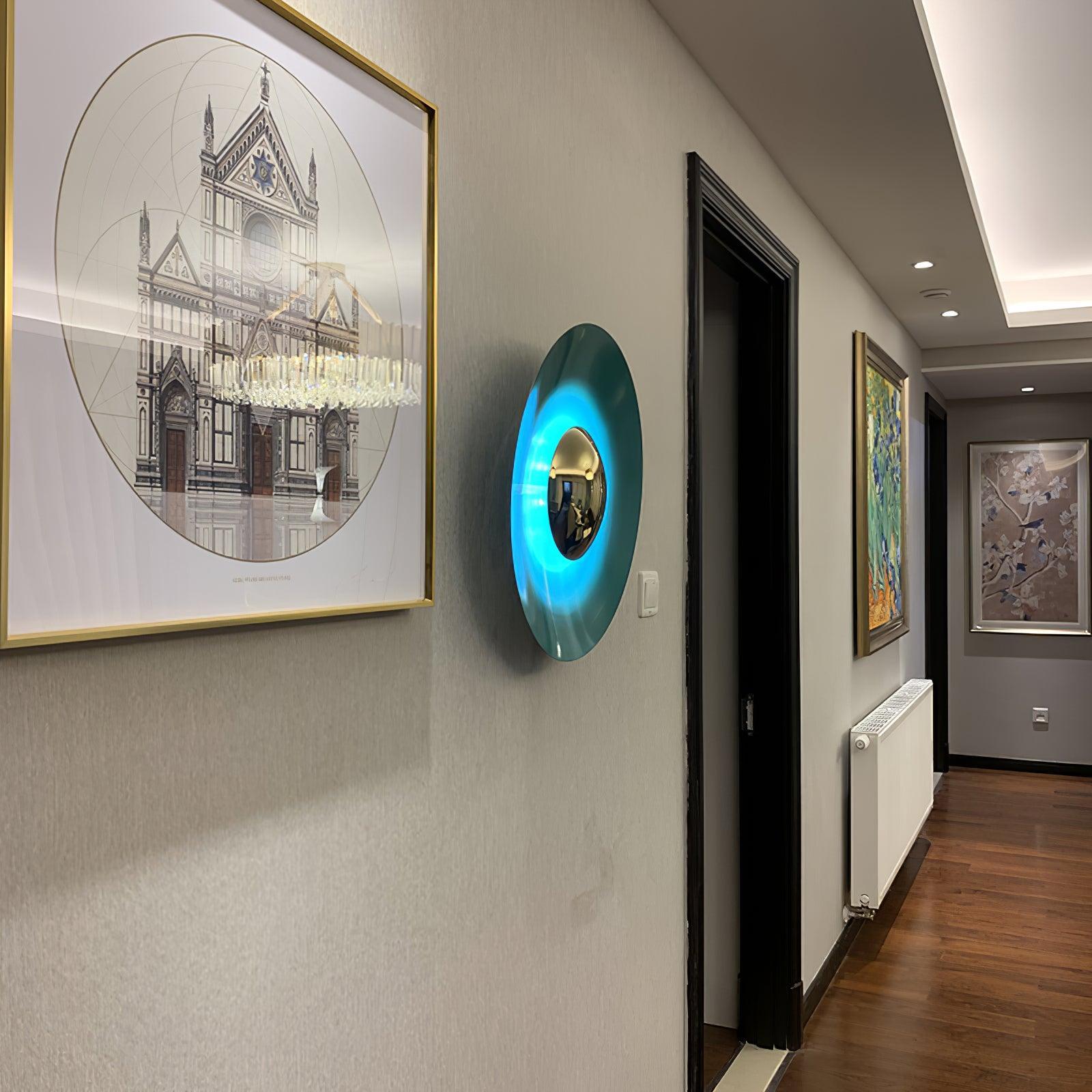 Wandlamp Minimalistisch Rond met Geïntegreerde LED en Spiegelbol ##POS:5##