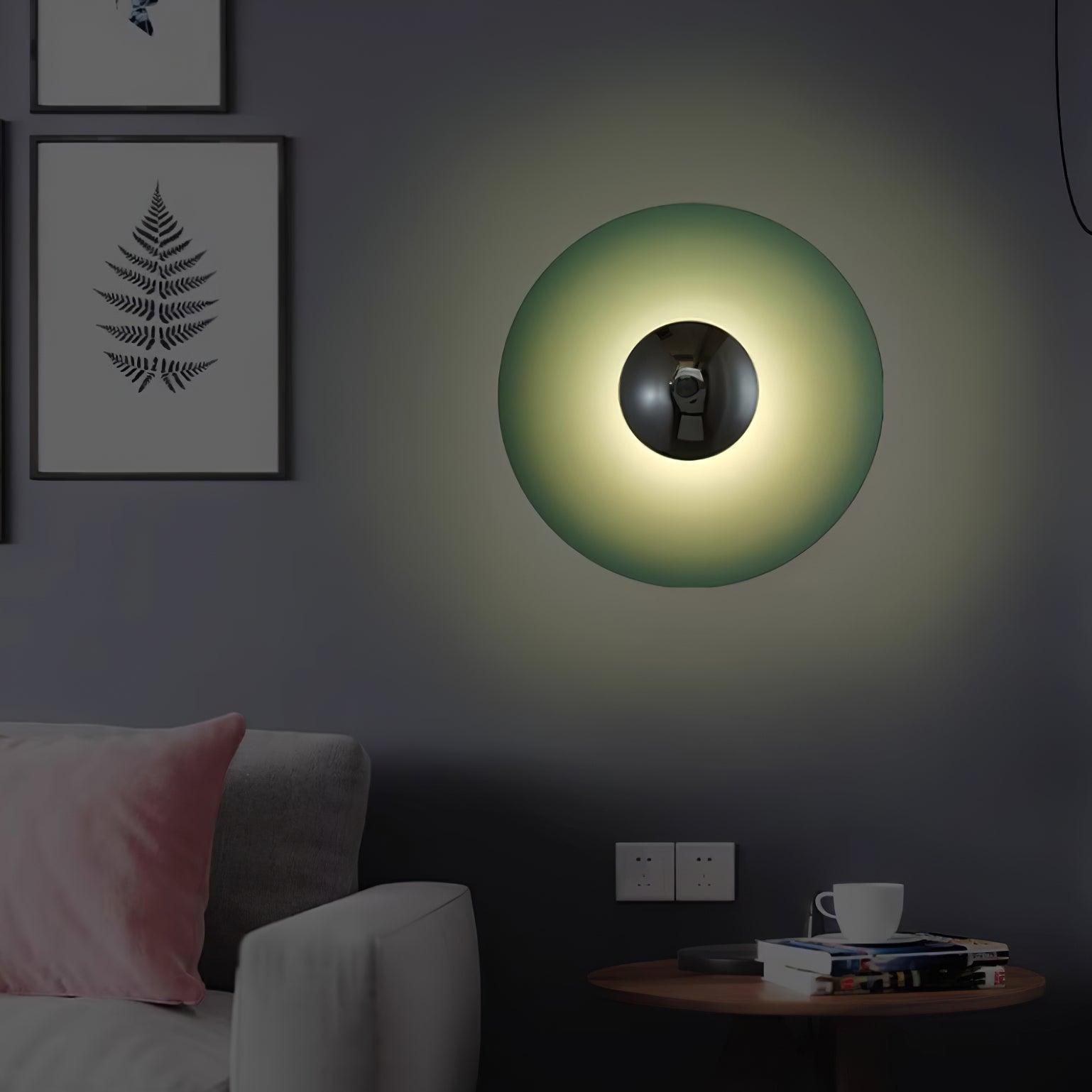 Wandlamp Minimalistisch Rond met Geïntegreerde LED en Spiegelbol ##POS:8##