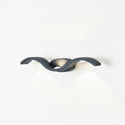 Wandlamp Modern LED met Golvend Design en Sfeervolle Lichtprojectie