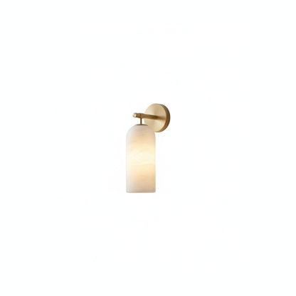 Wandlamp Modern met Alabasten Kap en Metalen Arm