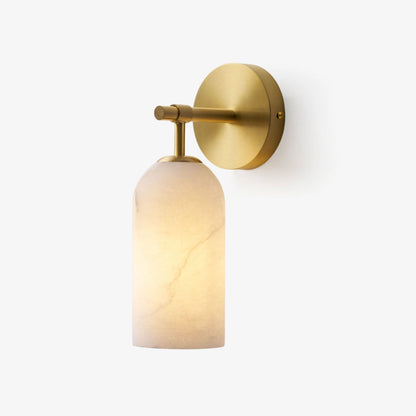 Wandlamp Modern met Alabasten Kap en Metalen Arm