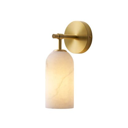 Wandlamp Modern met Alabasten Kap en Metalen Arm