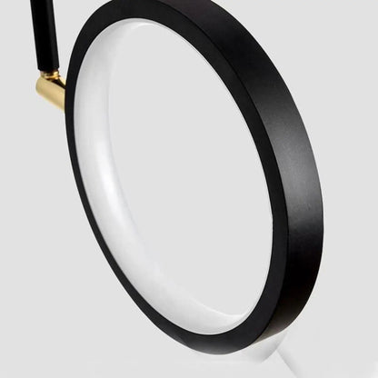 Wandlamp Modern met Bolvormige Spot en Verlichte Cirkelring
