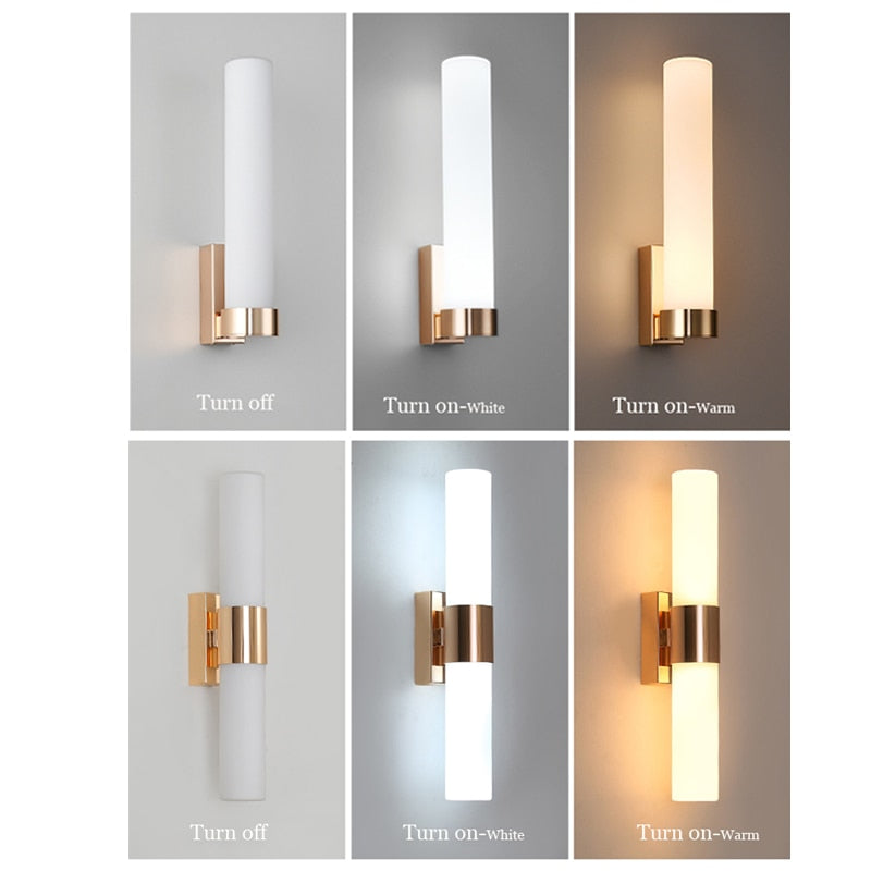 Wandlamp Modern met Cilindervormige Kap en Instelbare Lichtkleur