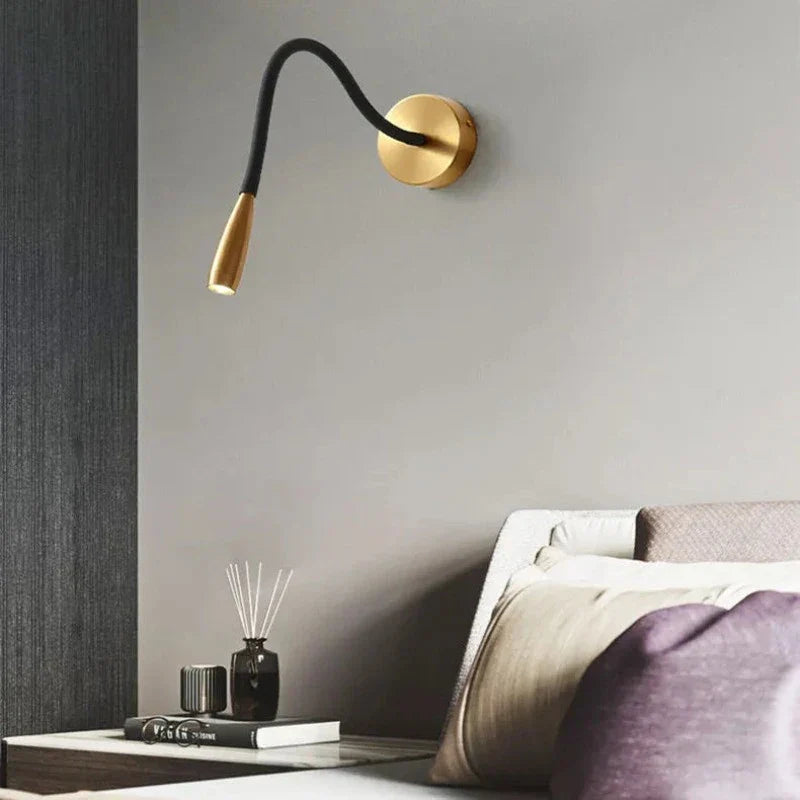 Wandlamp Modern met Flexibele Arm en Dimmer voor Lezen