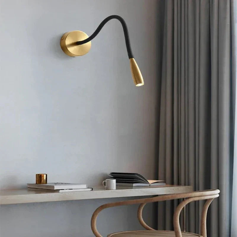 Wandlamp Modern met Flexibele Arm en Dimmer voor Lezen