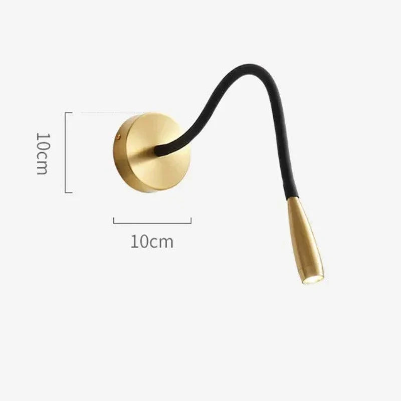 Wandlamp Modern met Flexibele Arm en Dimmer voor Lezen