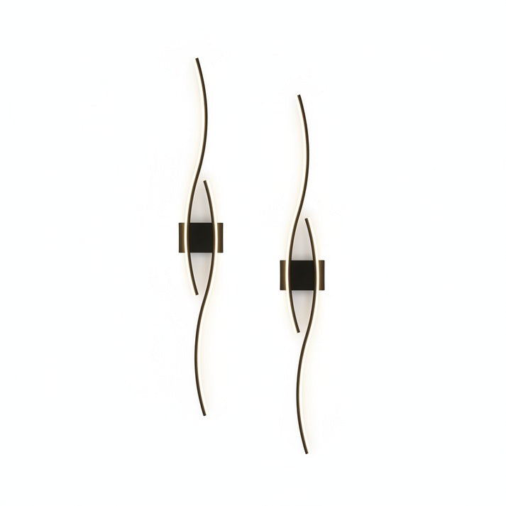 Wandlamp Modern met Golvend LED Design en Warm Licht