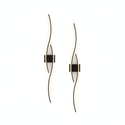 Wandlamp Modern met Golvend LED Design en Warm Licht