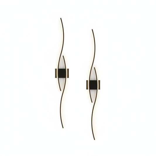 Wandlamp Modern met Golvend LED Design en Warm Licht
