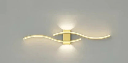 Wandlamp Modern met Golvend LED Design en Warm Licht