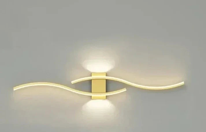 Wandlamp Modern met Golvend LED Design en Warm Licht