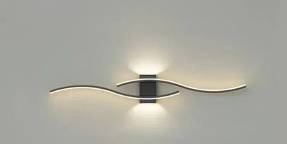 Wandlamp Modern met Golvend LED Design en Warm Licht