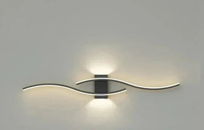 Wandlamp Modern met Golvend LED Design en Warm Licht