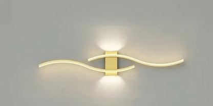 Wandlamp Modern met Golvend LED Design en Warm Licht