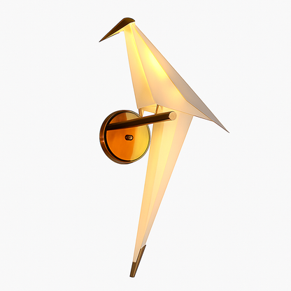 Wandlamp Modern met Origami Vogelvorm en Geïntegreerde LED