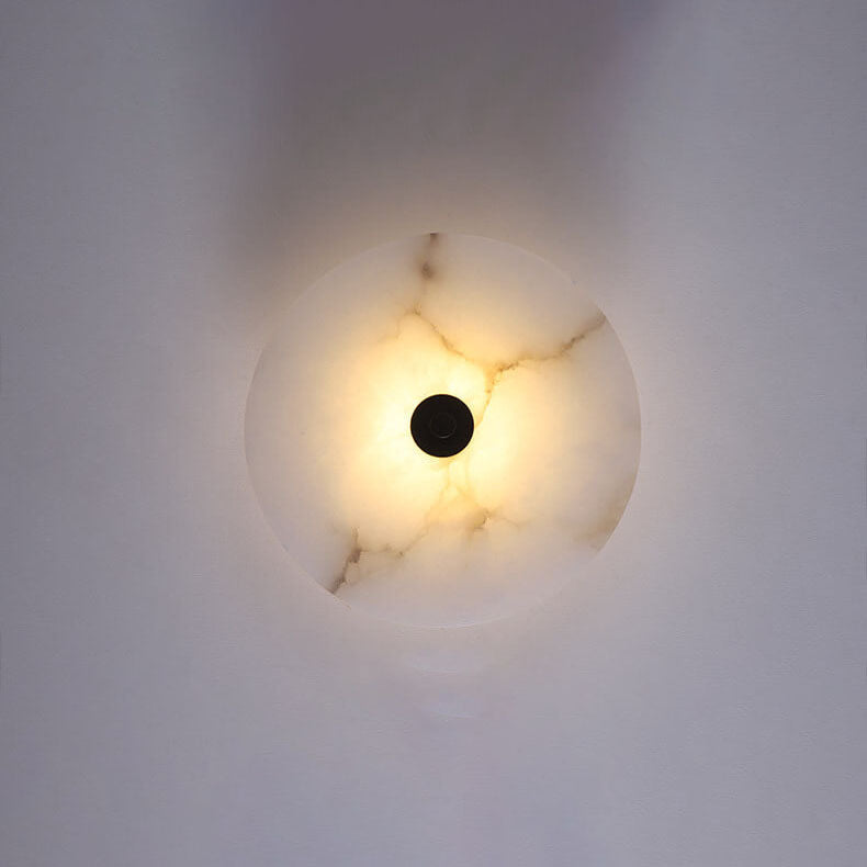 Wandlamp Modern met Ronde Marmeren Kap en Geïntegreerde LED ##POS:15##