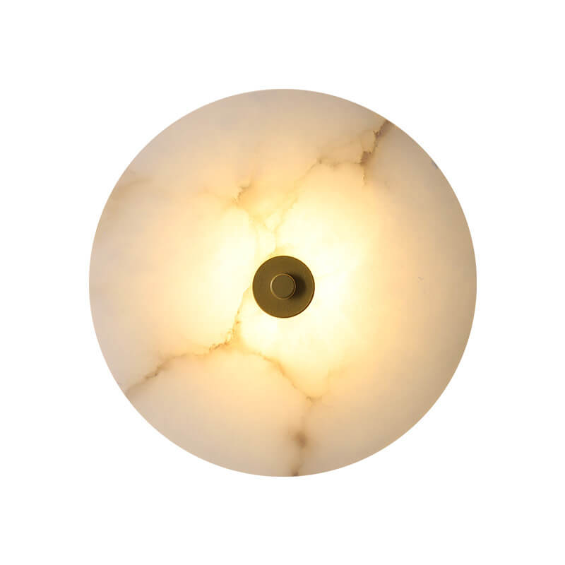 Wandlamp Modern met Ronde Marmeren Kap en Geïntegreerde LED ##POS:17##