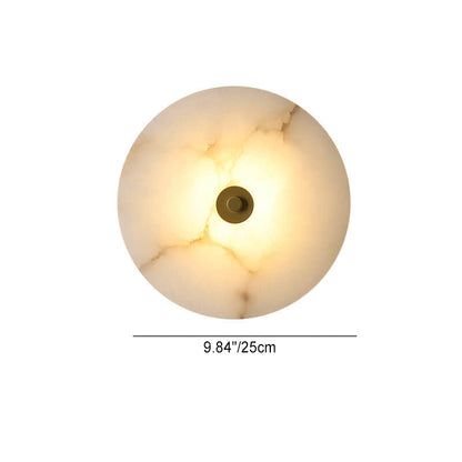 Wandlamp Modern met Ronde Marmeren Kap en Geïntegreerde LED ##POS:6##