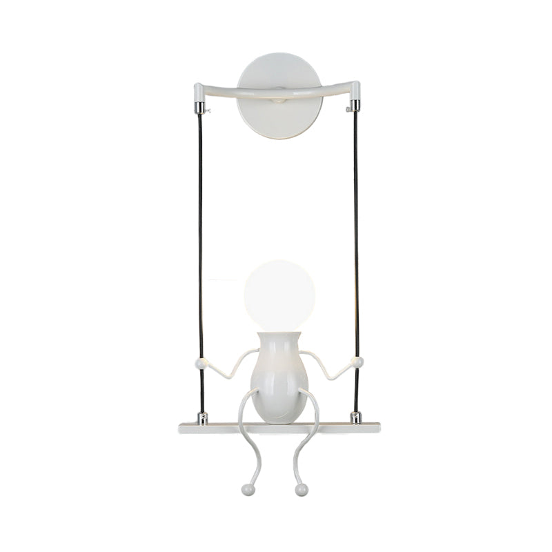 Wandlamp Modern met Schommelend Figuurtje en E27 Fitting