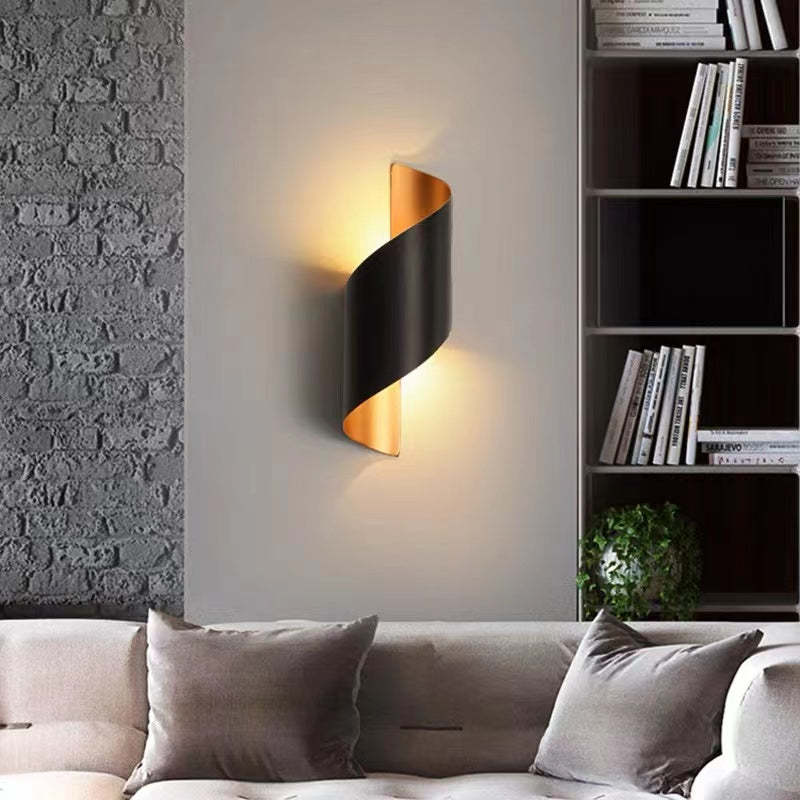 Wandlamp Modern met Spiraalvorm voor Binnen en Buiten