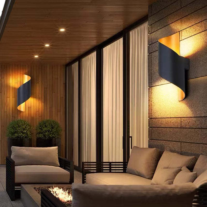 Wandlamp Modern met Spiraalvorm voor Binnen en Buiten