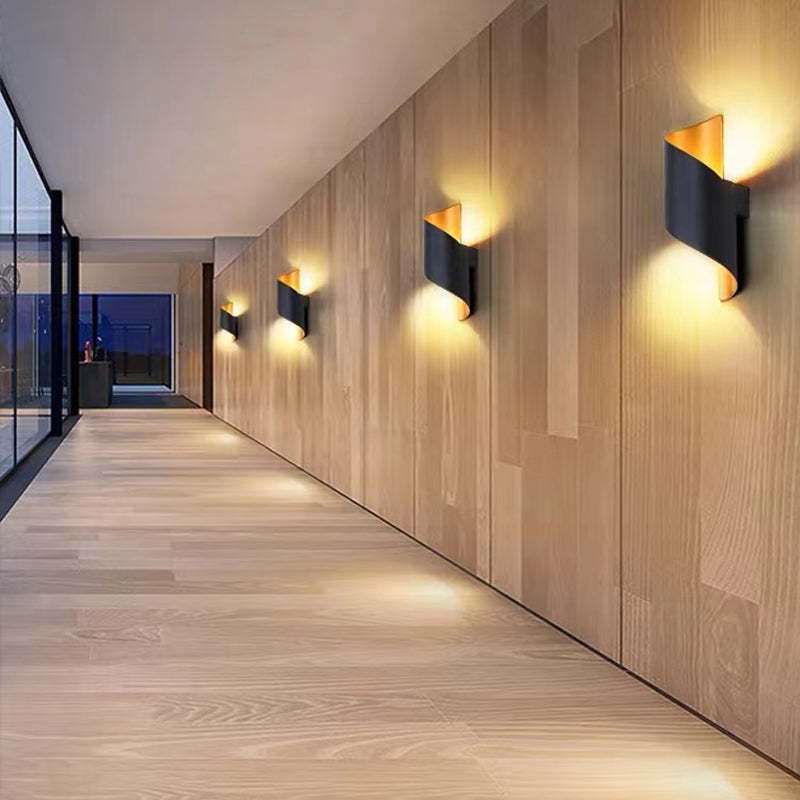 Wandlamp Modern met Spiraalvorm voor Binnen en Buiten