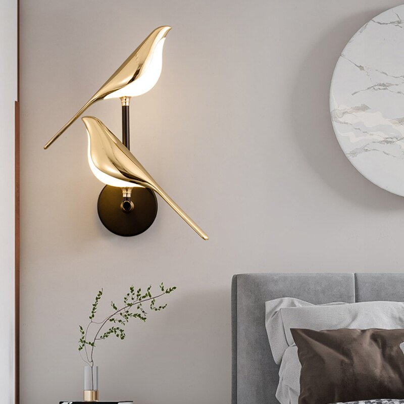 Wandlamp Modern met Vogel Design en Geïntegreerde LED
