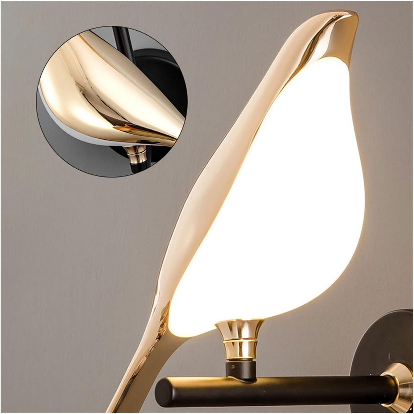 Wandlamp Modern met Vogelvorm en Geïntegreerd LED