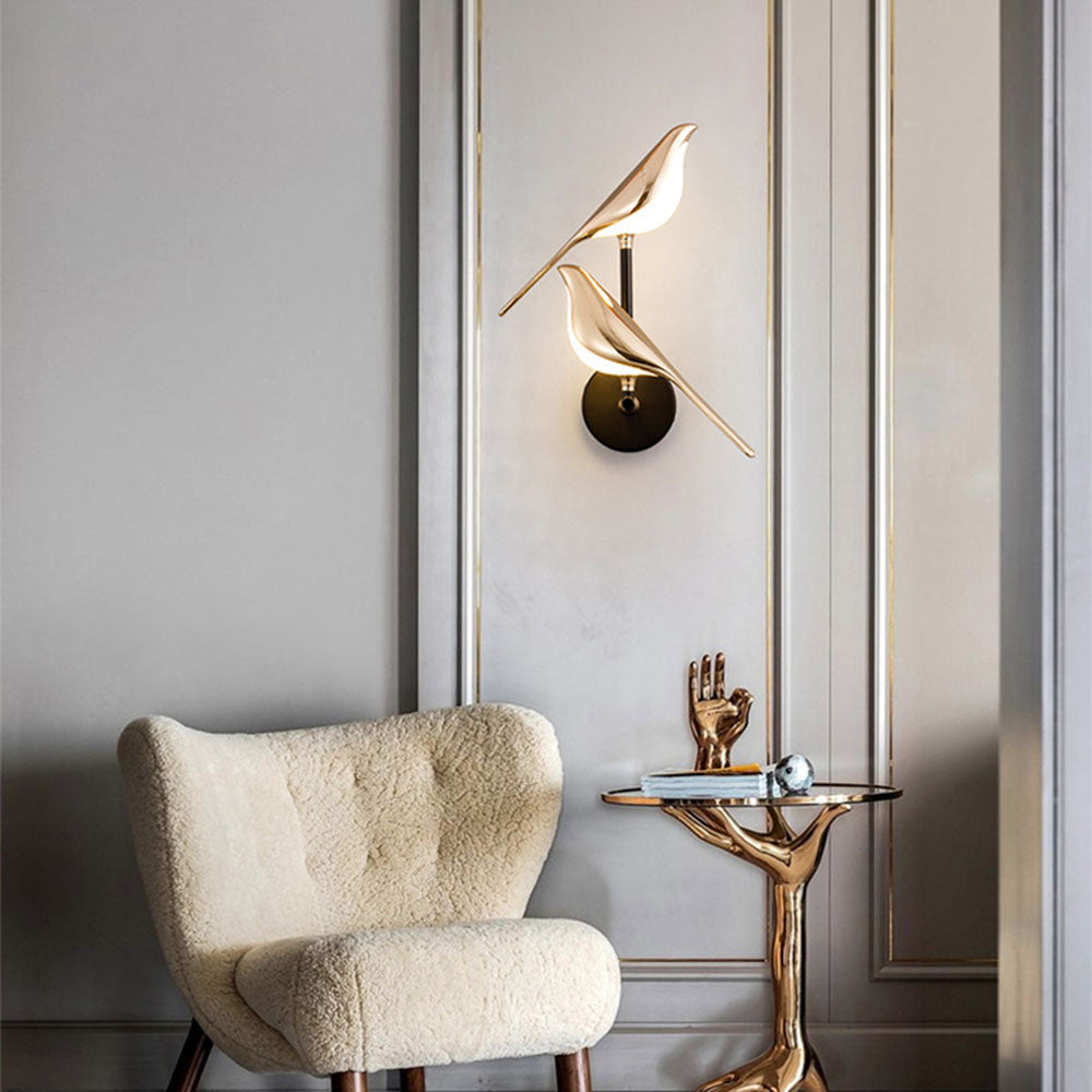 Wandlamp Modern met Vogelvorm en Geïntegreerd LED