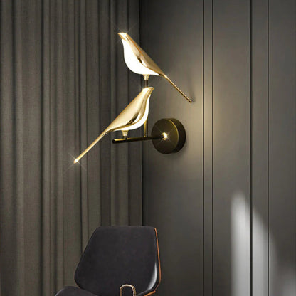 Wandlamp Modern met Vogelvorm en Geïntegreerd LED