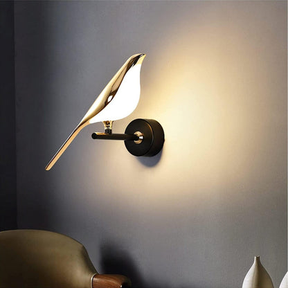 Wandlamp Modern met Vogelvorm en Geïntegreerd LED