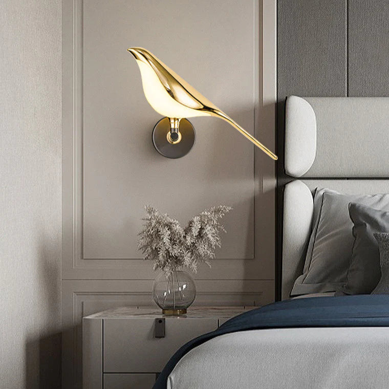 Wandlamp Modern met Vogelvorm en Geïntegreerd LED