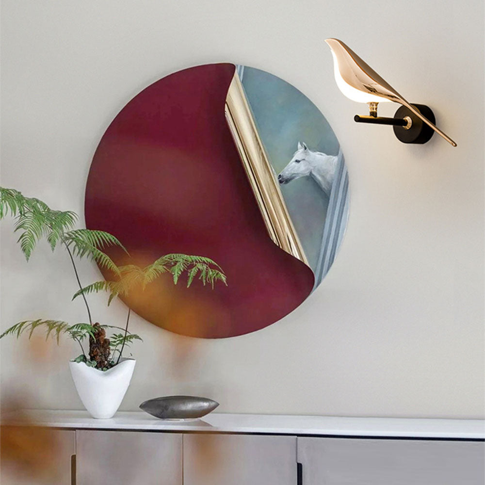 Wandlamp Modern met Vogelvorm en Geïntegreerd LED