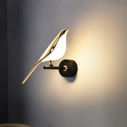 Wandlamp Modern met Vogelvorm en Geïntegreerde LED