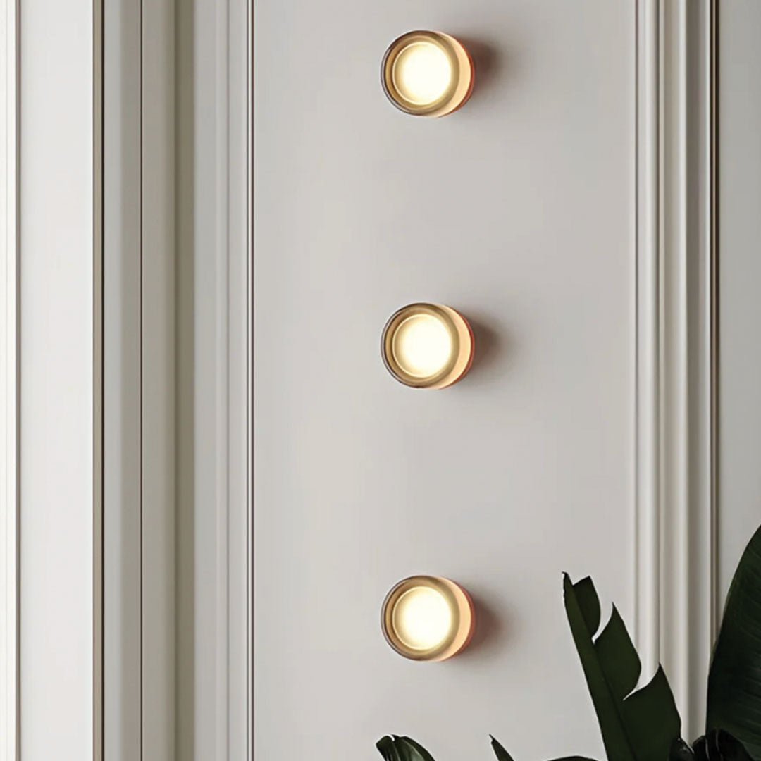 Wandlamp Plafondlamp Minimalist met Ronde Glazen Kap