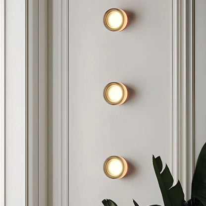 Wandlamp Plafondlamp Minimalist met Ronde Glazen Kap