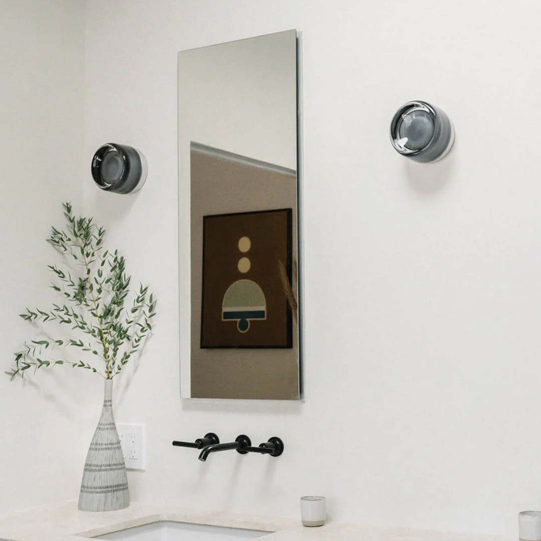 Wandlamp Plafondlamp Minimalist met Ronde Glazen Kap