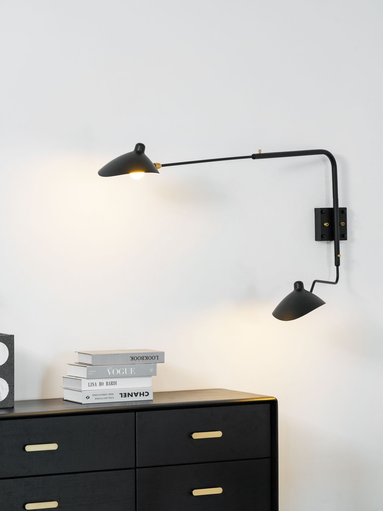 Wandlamp Retro met Draaibare Kap en Verstelbare Zwenkarm