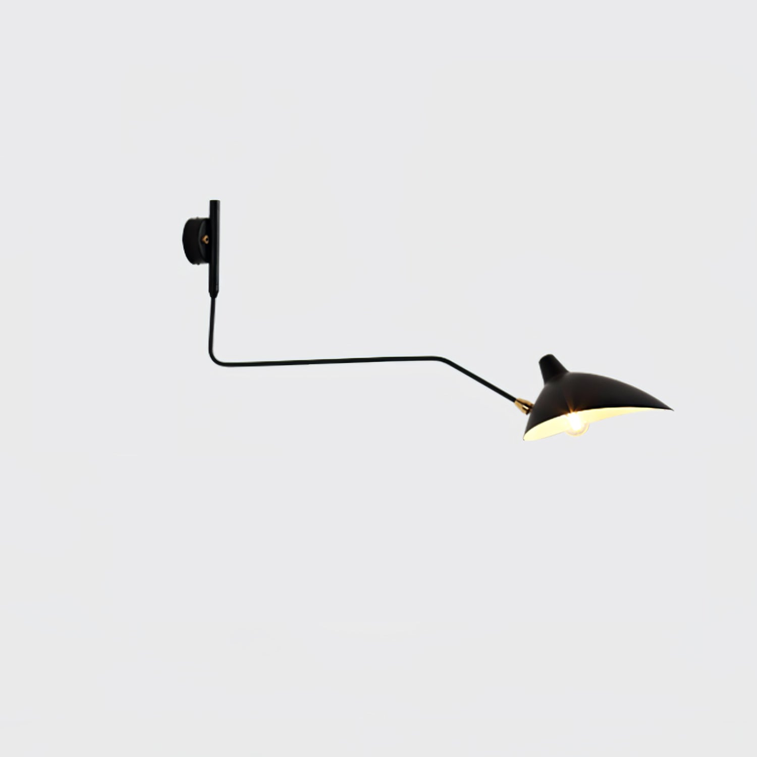Wandlamp Retro met Draaibare Kap en Verstelbare Zwenkarm