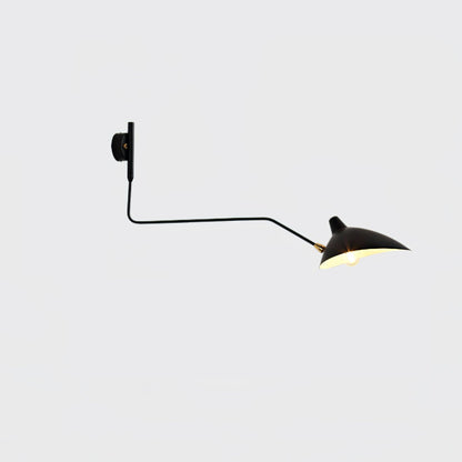 Wandlamp Retro met Draaibare Kap en Verstelbare Zwenkarm