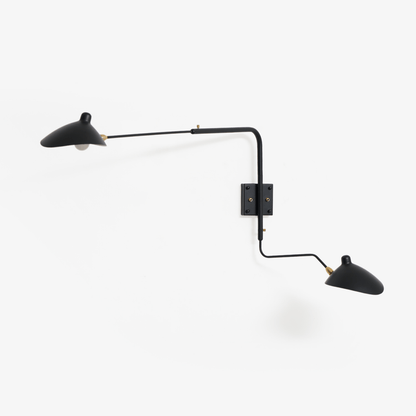 Wandlamp Retro met Draaibare Kap en Verstelbare Zwenkarm