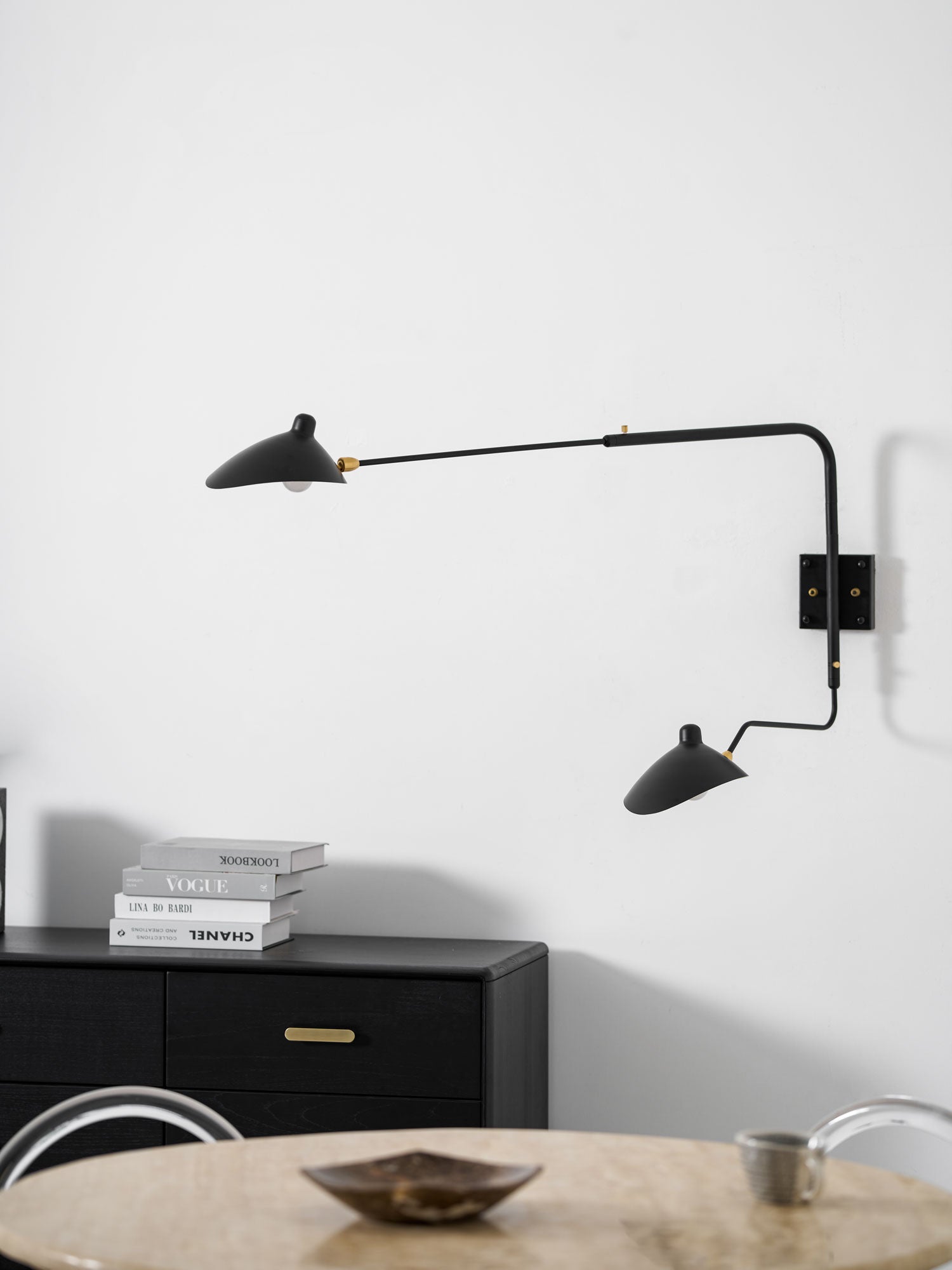 Wandlamp Retro met Draaibare Kap en Verstelbare Zwenkarm