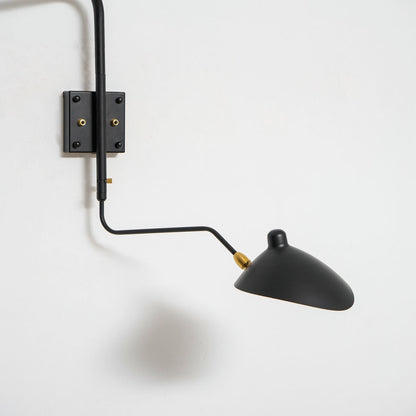 Wandlamp Retro met Draaibare Kap en Verstelbare Zwenkarm