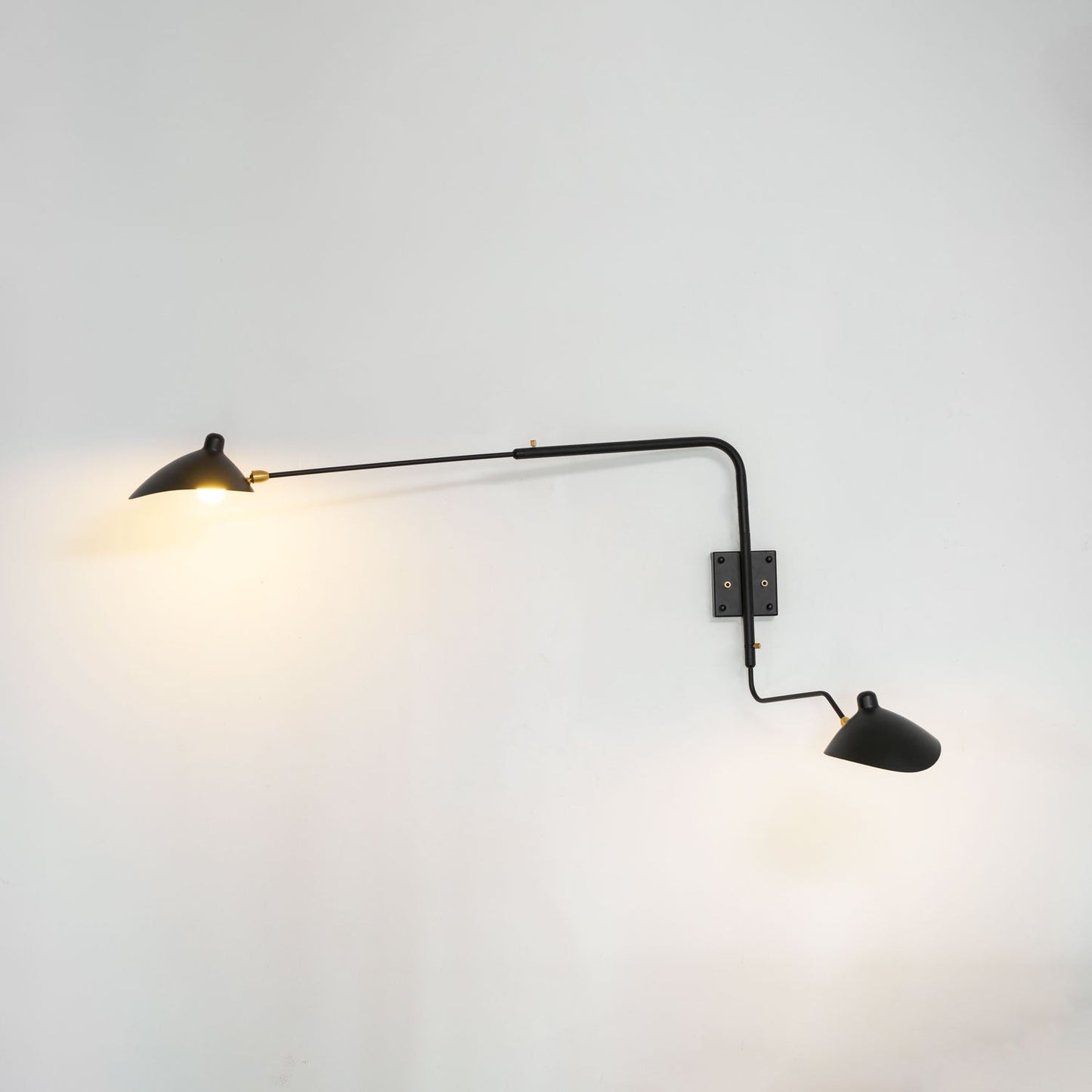 Wandlamp Retro met Draaibare Kap en Verstelbare Zwenkarm
